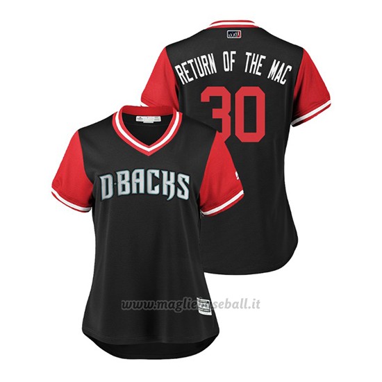 Maglia Baseball Donna Arizona Diamondbacks Tj Mcfarland 2018 Llws Players Weekend Return Of The Mac Nero